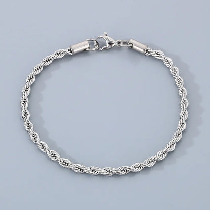 100% Solid 925 Sterling Silver Metal Bracelets for Women Men Adjustable Beads Handmade Simple Birthday Christmas Gift