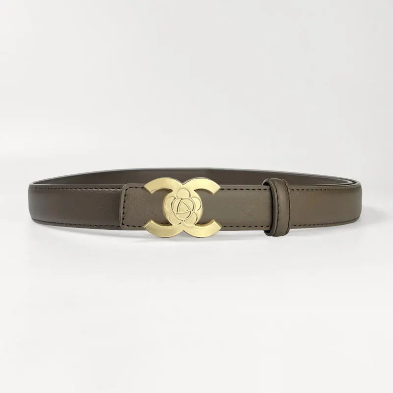 Women's belts designed in the style of luxury brands make women look more beautiful when worn as accessories and can also be giv