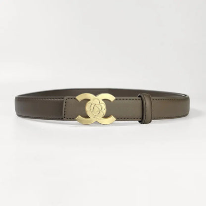 Women's belts designed in the style of luxury brands make women look more beautiful when worn as accessories and can also be giv