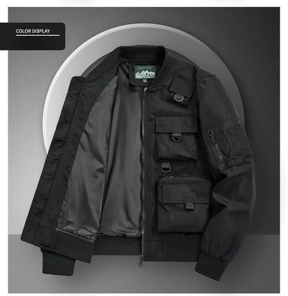 Men's Casual Multi-Functional Jackets Men's Cool Coats Outdoors Classics Cross-Country Sports Windproof Waterproof Autumn Winter