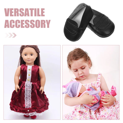 1 Pair Of Miniature Shoes For Dolls Play Shoes Baby Shoes Cute Miniature Shoes Fun Shoes Flats Shoes Simulat