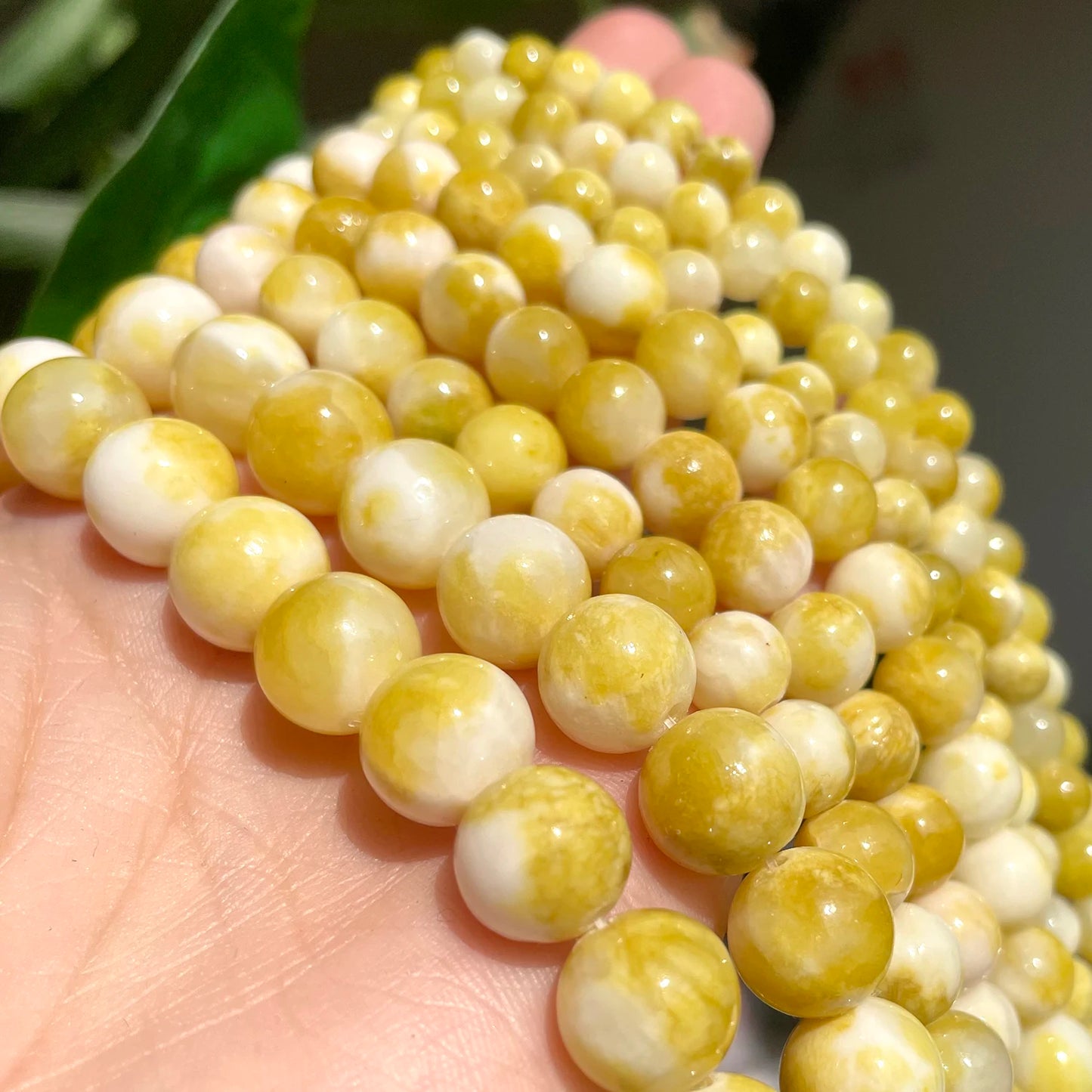 4-12mm Persian Jades Beads Smooth Spacer Jasper Stone Beads Loose Round for Jewelry Charms Bracelets Making DIY Accessory