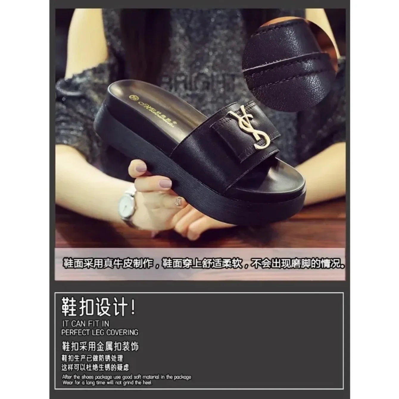 Women Slippers Summer Anti-slip Shoes Platform Design Trend Casual Fashion Sandals Casual Outside Non-slip Slippers Slides Women
