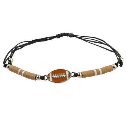 12 piece/set of personalized men's and women's bracelets for football, basketball, volleyball rugby and baseball Bracelet set