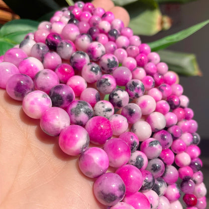 4-12mm Persian Jades Beads Smooth Spacer Jasper Stone Beads Loose Round for Jewelry Charms Bracelets Making DIY Accessory