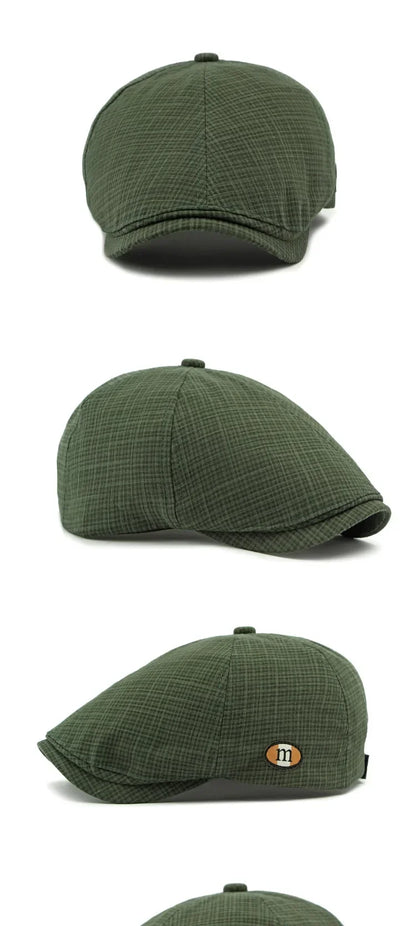 2025 New Hats for Men and Women Wearing British Retro Beret Hat Fashion Casual Berets Caps for Women Solid Color Adjustable Cap
