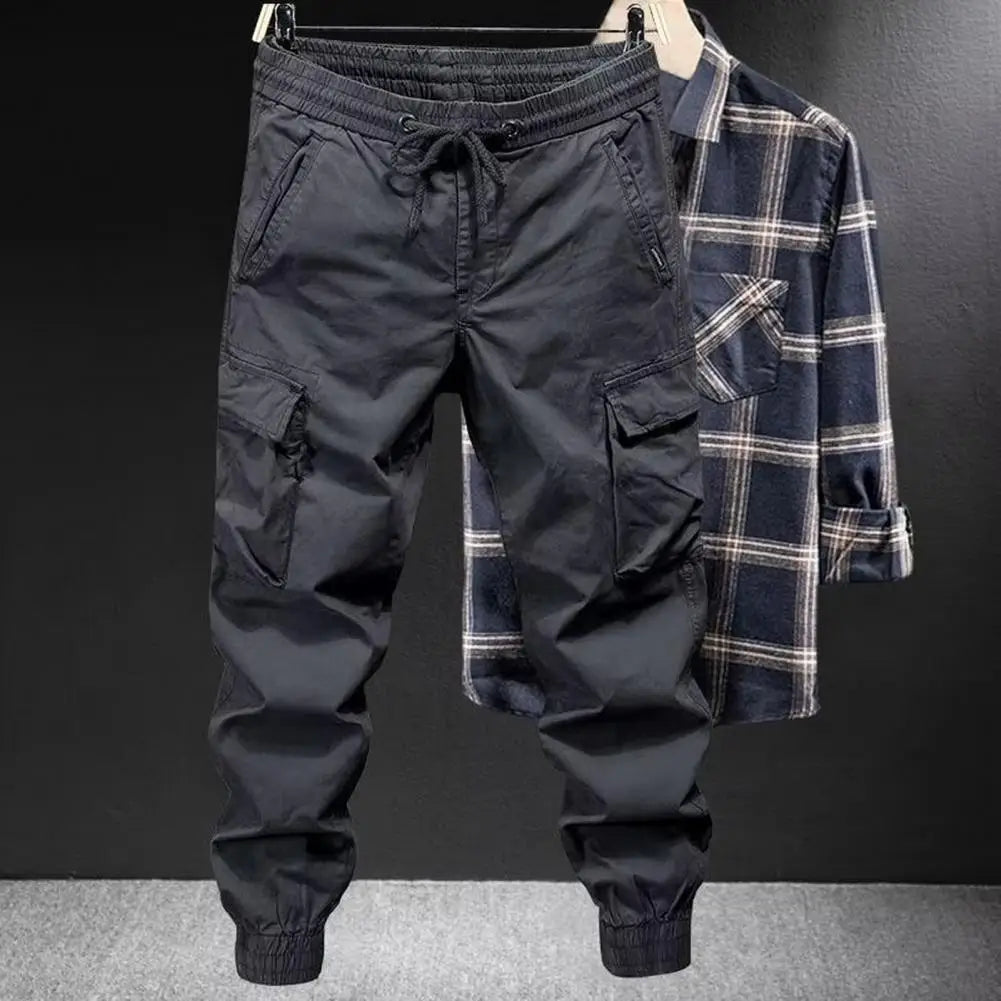 Cargo Pants Men Jogging Casual Pants Cotton Full Length Military Mens Streetwear Mens Work Tracksuit Trousers Plus Size