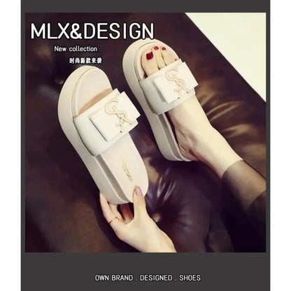 Women Slippers Summer Anti-slip Shoes Platform Design Trend Casual Fashion Sandals Casual Outside Non-slip Slippers Slides Women