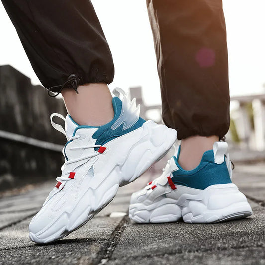 2025 new fashion platform daddy shoes men's ins port fashion shoes male personality popular leisure running shoes