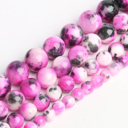 4-12mm Persian Jades Beads Smooth Spacer Jasper Stone Beads Loose Round for Jewelry Charms Bracelets Making DIY Accessory