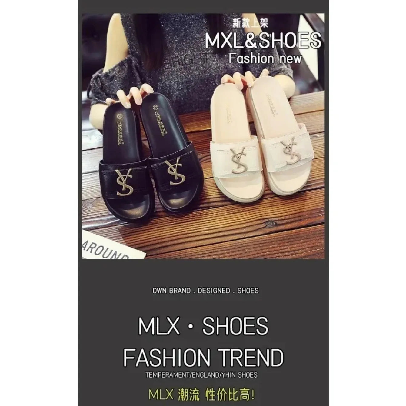Women Slippers Summer Anti-slip Shoes Platform Design Trend Casual Fashion Sandals Casual Outside Non-slip Slippers Slides Women