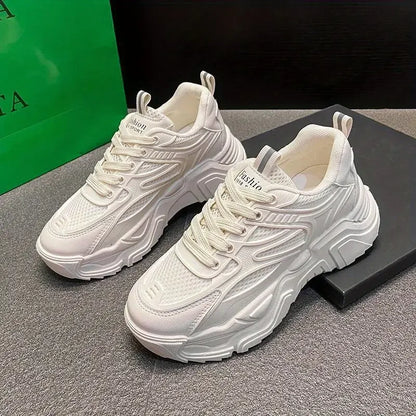 Women's Dad Shoes 2024 New High on Platform Ladies Footwear Original Arrival Comfortable and Elegant Sale Offers Aesthetic Cheap