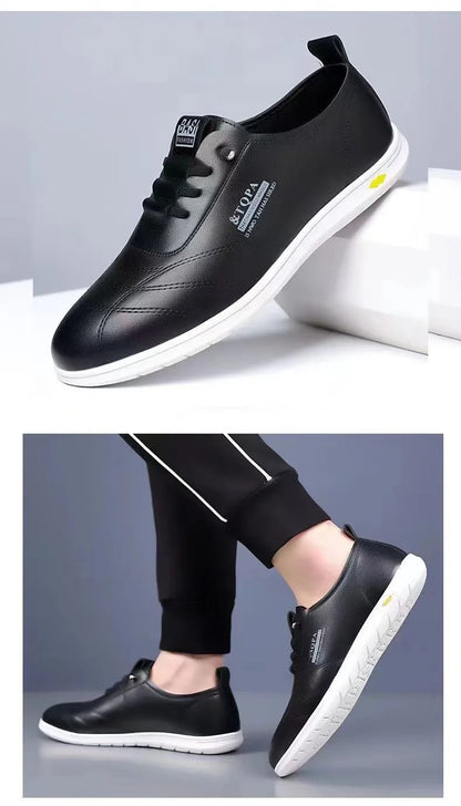 2025 New Men's Loafers Fashion Casual Leather Shoes for Men Comfortable Soft Sole Driving Shoes Classic Versatile Walking Shoes