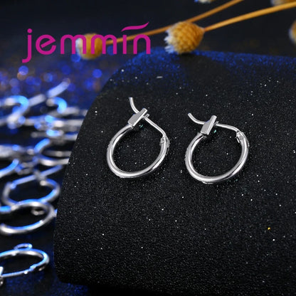 5Pairs New Genuine 925 Sterling Silver Earrings For Women Trendy  Earrings Original Design Fashion Jewelry For DIY Accessory