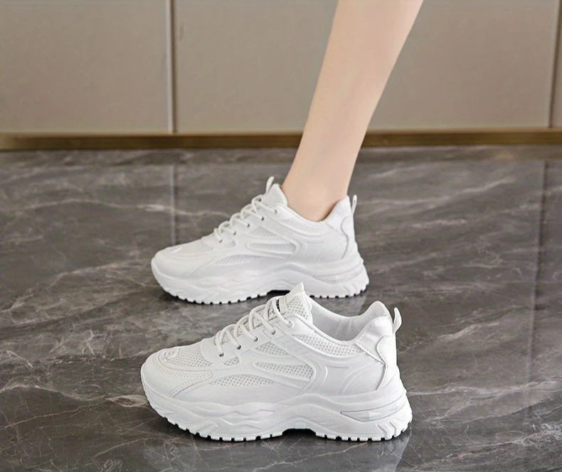 Women's Dad Shoes 2024 New High on Platform Ladies Footwear Original Arrival Comfortable and Elegant Sale Offers Aesthetic Cheap