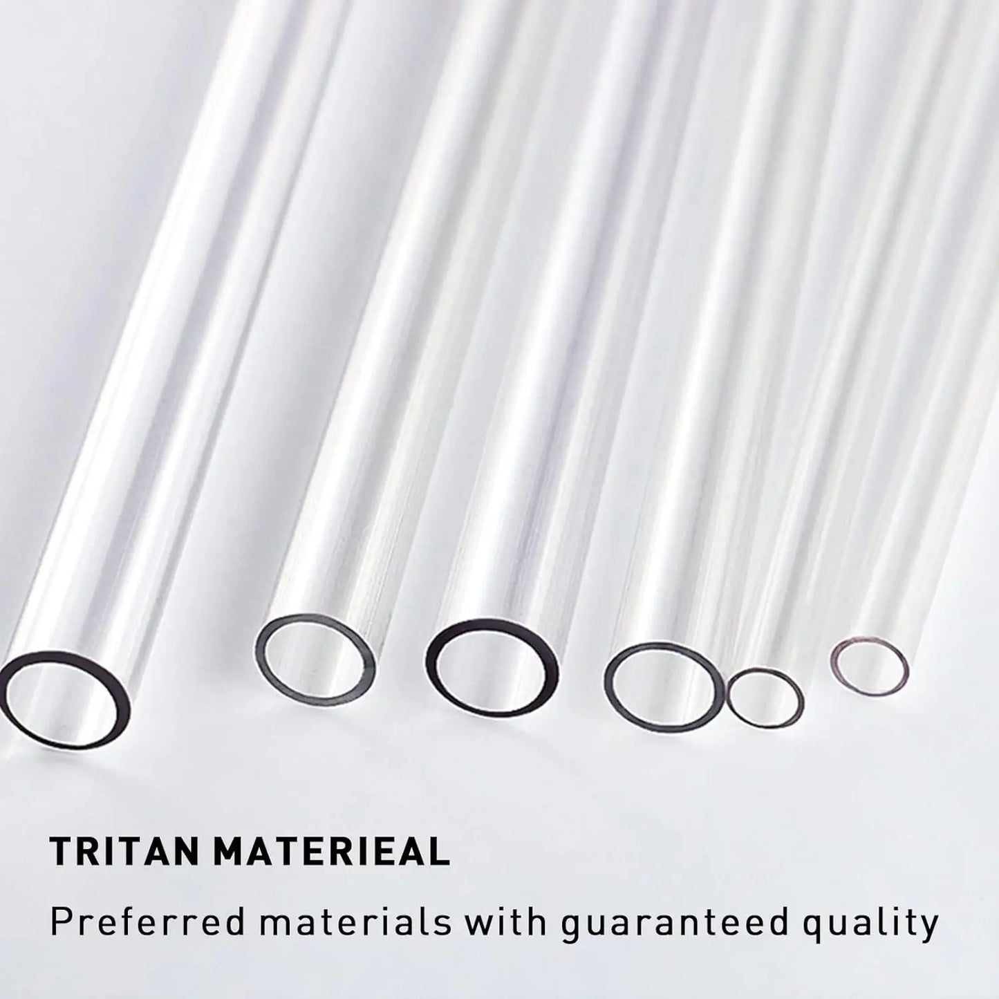 6 Pcs Reusable Straws Stanley Cup Replacement Straws with Cleaning Brush Compatible with Stanley 40 oz Stanley Cups