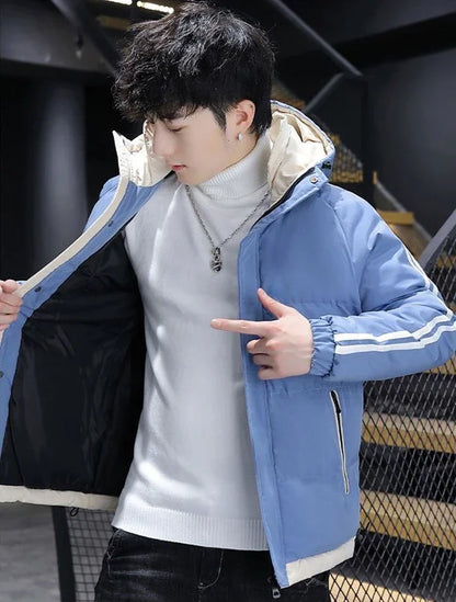Hoodie Jacket Man Printed Winter Down Coat for Men Cold Casual Fast Delvery Stylish Aesthetic Cheap Sale Joker Deals Work New In