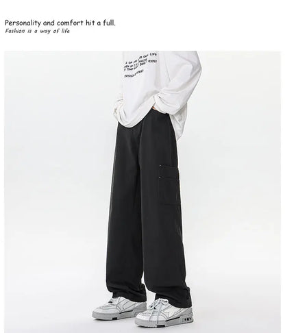 M-XXXXXXXXL Mens Cargo Combat Trousers Chino Cotton Jeans Casual Streetwear Work Wear Pants Plain Color Autumn Bottoms 8XL 7XL - Premium Kiosk