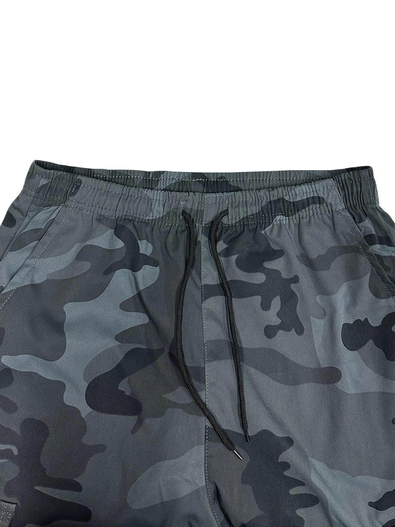[Trendy Camo Cargo Pants] Camo Cargo Pants - Men's Trendy Casual Regular Fit Trousers With Side Pocket For Outdoor Activities - Premium Kiosk