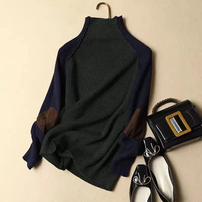2025 New Sweater Women Half Turtleneck Thicken Pullover Knitted Sweaters Warm Knitwear Female Jumper Winter Casual Top