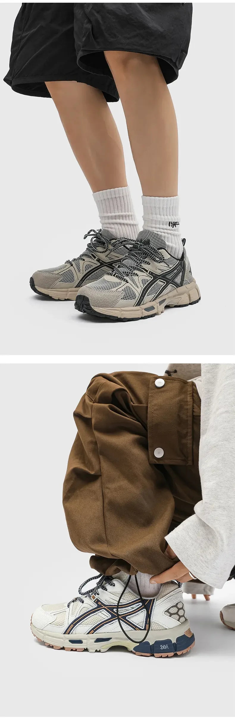 2025 Spring New Men's Fashion Network Surface Breathable Sports Daddy Shoes All Casual Comfortable Running Mountaineering Shoes