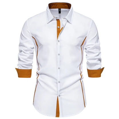 Man Shirts Men Long Sleeve Henry Collar Mens Dress Shirts Casual Male Clothes Chemise Hemd Homme Shirt B51