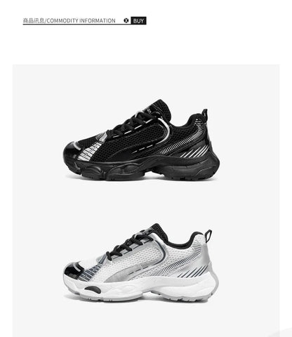 2025 New Autumn and Winter Dad Shoes for Men  Couples Shoes, Thick Soles, Increased Genuine Leather, Breathable, Polis