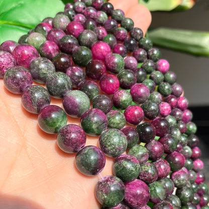 4-12mm Persian Jades Beads Smooth Spacer Jasper Stone Beads Loose Round for Jewelry Charms Bracelets Making DIY Accessory