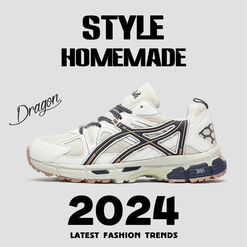 2025 Spring New Men's Fashion Network Surface Breathable Sports Daddy Shoes All Casual Comfortable Running Mountaineering Shoes