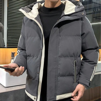 Hoodie Jacket Man Printed Winter Down Coat for Men Cold Casual Fast Delvery Stylish Aesthetic Cheap Sale Joker Deals Work New In