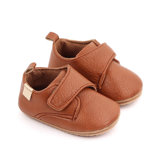 Baby Shoes For Newborn Baby Boy Girl Shoes Classic Leather Hrad Rubber Sole Anti-slip First Walkers Kids Infant Toddler