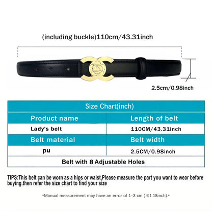 Women's belts designed in the style of luxury brands make women look more beautiful when worn as accessories and can also be giv