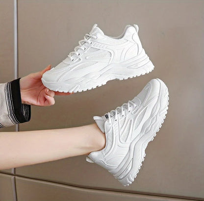 Women's Dad Shoes 2024 New High on Platform Ladies Footwear Original Arrival Comfortable and Elegant Sale Offers Aesthetic Cheap