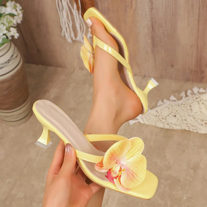 Women's Slippers Casual Fashionable  High Quality Shoes for Women Shallow Women Sandals Elegant Flowers Design Women's Slippers