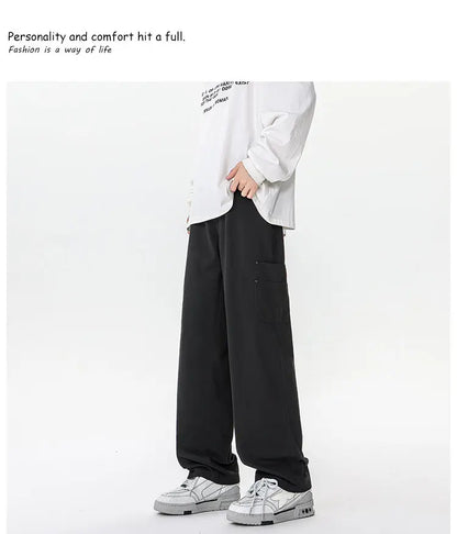 M-XXXXXXXXL Mens Cargo Combat Trousers Chino Cotton Jeans Casual Streetwear Work Wear Pants Plain Color Autumn Bottoms 8XL 7XL - Premium Kiosk
