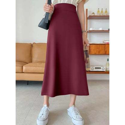 Women's Long Dresses Classic Fashion Elegant High Stretch Solid Colour Long Dresses Suitable for Dating and Shopping