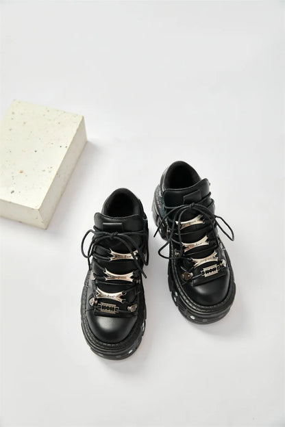 2025 New Diablo Daddy Shoes Platform Women's Heavy Metal Personality Gothic Punk Boots Men