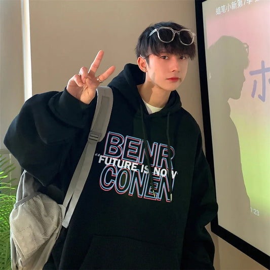 Hoodies Men Chic Daily Boy Men's Autumn New High Street Fashion Brand Jacket Ins Spring Autumn Sports Clothes ropa hombre y2k
