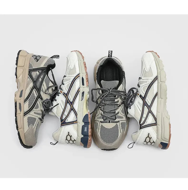 2025 Spring New Men's Fashion Network Surface Breathable Sports Daddy Shoes All Casual Comfortable Running Mountaineering Shoes