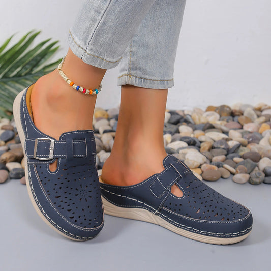 Women Slippers 2024 New Summer Open Toe Shallow Sandals Flats Shoes High Heels Platform Slippers Slides Women Zapatos De Mujer - Premium Kiosk