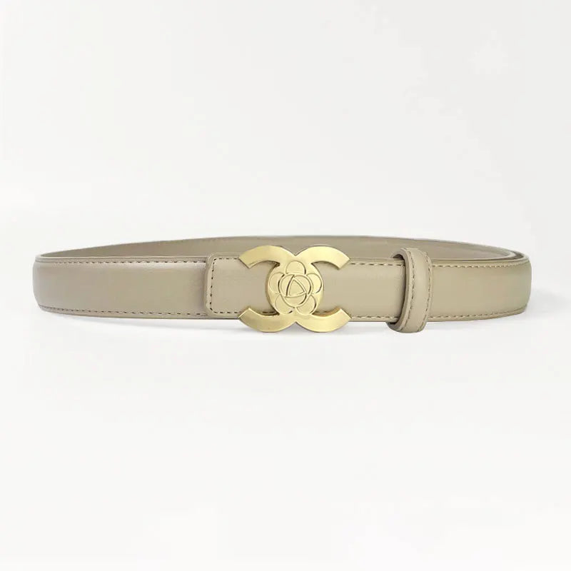 Women's belts designed in the style of luxury brands make women look more beautiful when worn as accessories and can also be giv