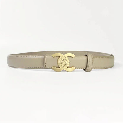 Women's belts designed in the style of luxury brands make women look more beautiful when worn as accessories and can also be giv