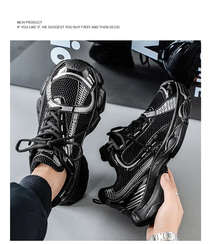2025 New Autumn and Winter Dad Shoes for Men  Couples Shoes, Thick Soles, Increased Genuine Leather, Breathable, Polis