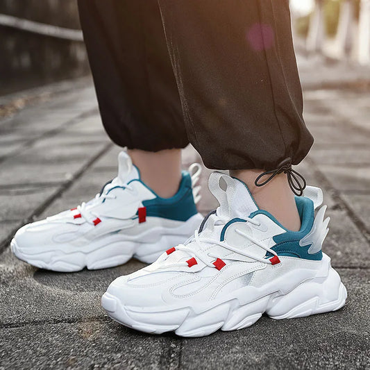 2025 new fashion platform daddy shoes men's ins port fashion shoes male personality popular leisure running shoes